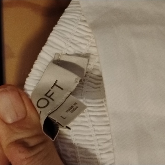 Loft L White Maxi Dress Sundress - Picture 3 of 6